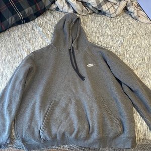 Gray Nike hoodie